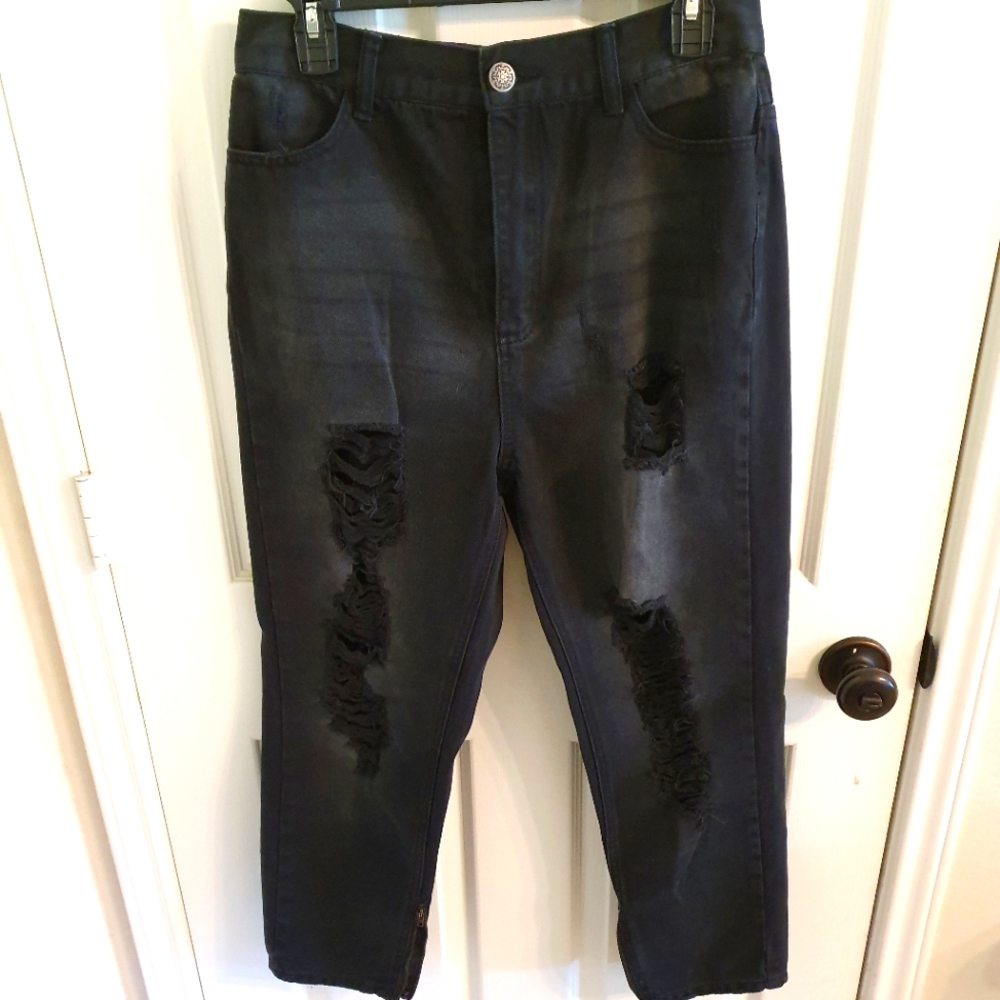 Distressed Denim Pants